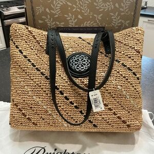 BRIGHTON KENNIS STRAW HANDBAG—FERRARA EDITION